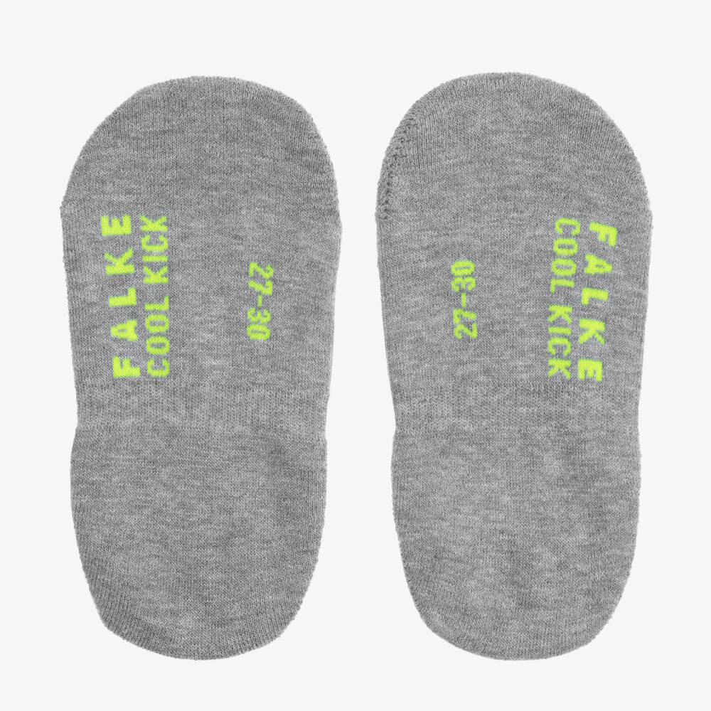 Falke-Boys Grey Soft Knit Ankle Socks | Childrensalon Outlet