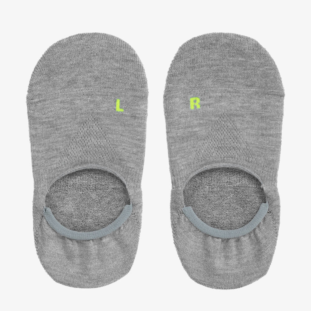 Falke-Boys Grey Soft Knit Ankle Socks | Childrensalon Outlet