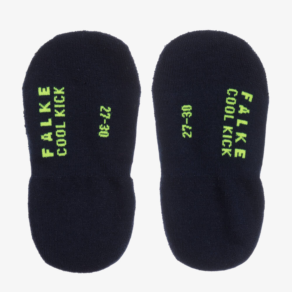 Falke-Boys Navy Stretch Knit Ankle Socks | Childrensalon Outlet