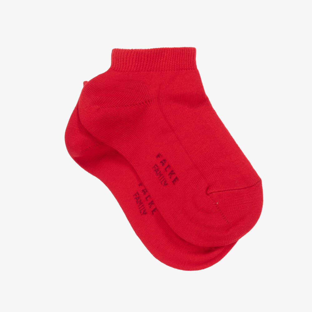 Falke-Boys Red Low-Cut Cotton Socks | Childrensalon Outlet