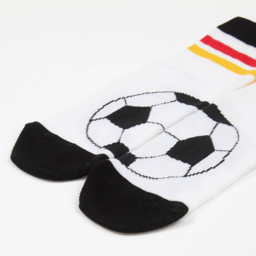 Falke-Boys White Athletic Knit Socks | Childrensalon Outlet