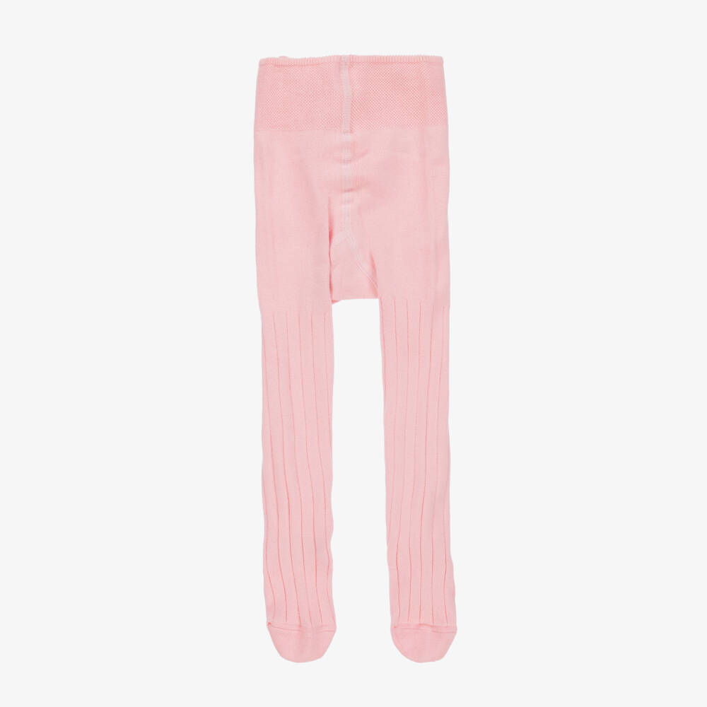Falke-Girls' Blush Ribbed Cotton Leggings | Childrensalon Outlet