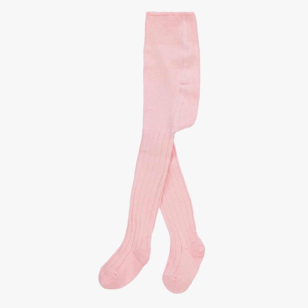 Falke-Girls' Blush Ribbed Cotton Leggings | Childrensalon Outlet