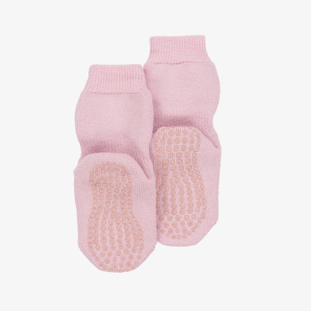 Falke-Girls Cozy Pink Knit Slipper Socks | Childrensalon Outlet