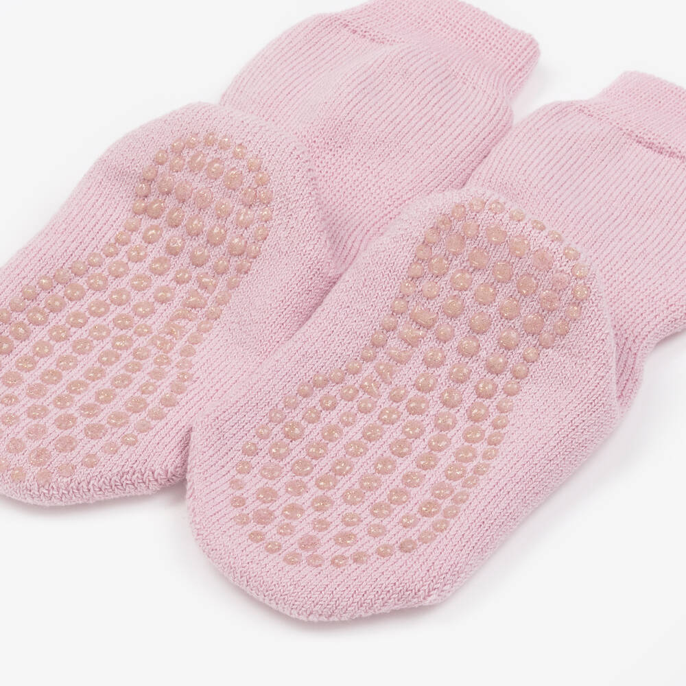Falke-Girls Cozy Pink Knit Slipper Socks | Childrensalon Outlet