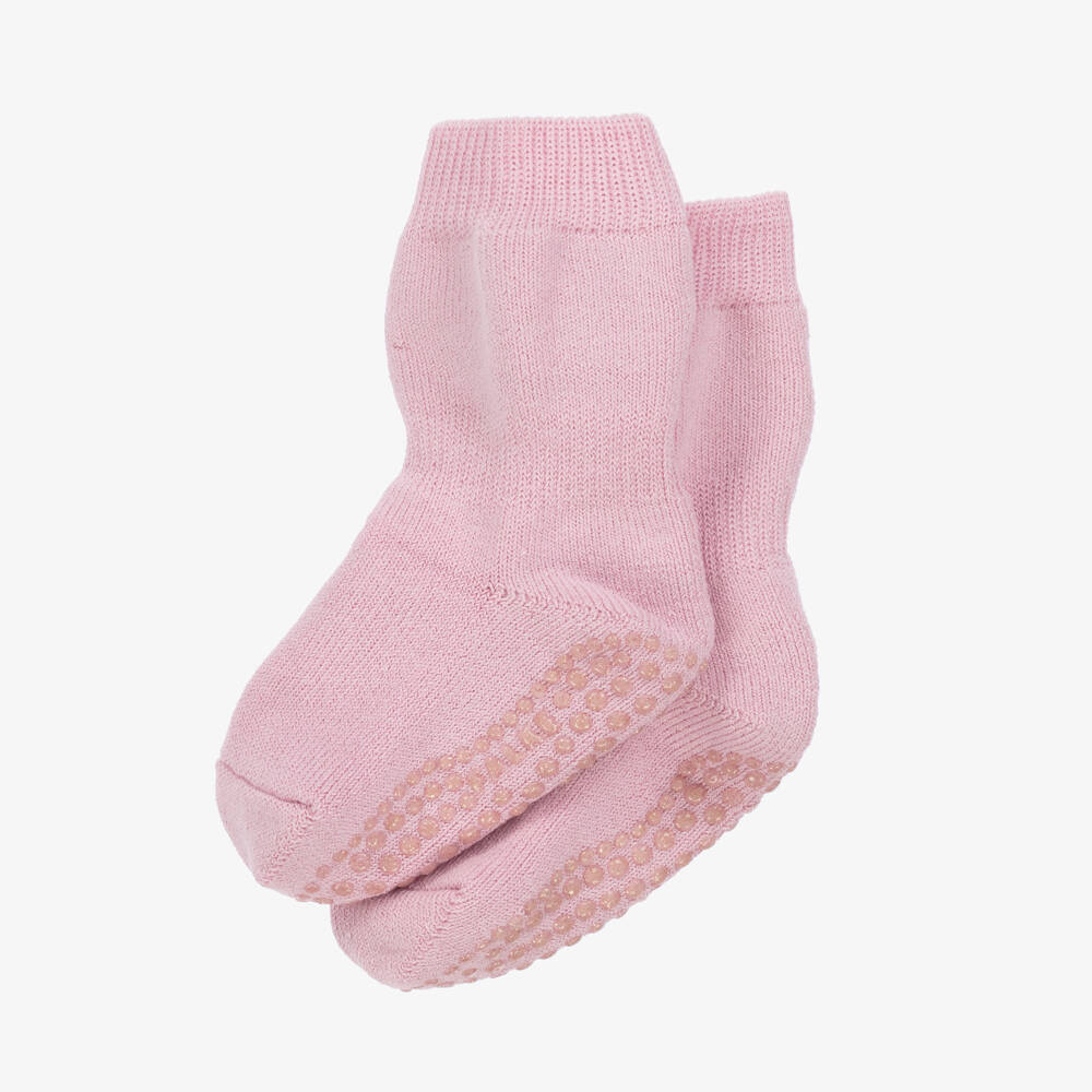 Falke-Girls Cozy Pink Knit Slipper Socks | Childrensalon Outlet