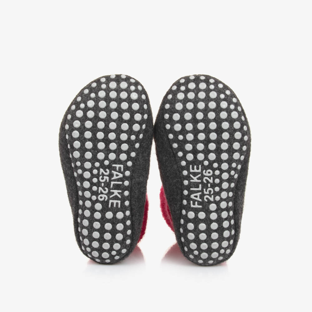 Falke-Girls Cozy Pink Wool Home Socks | Childrensalon Outlet