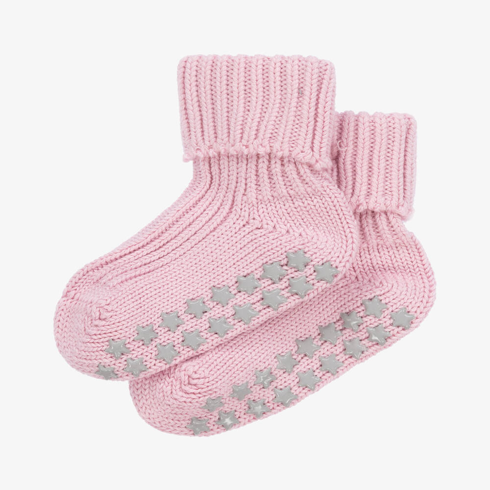 Falke-جوارب منزلية قطنية وردية للبنات | Childrensalon Outlet