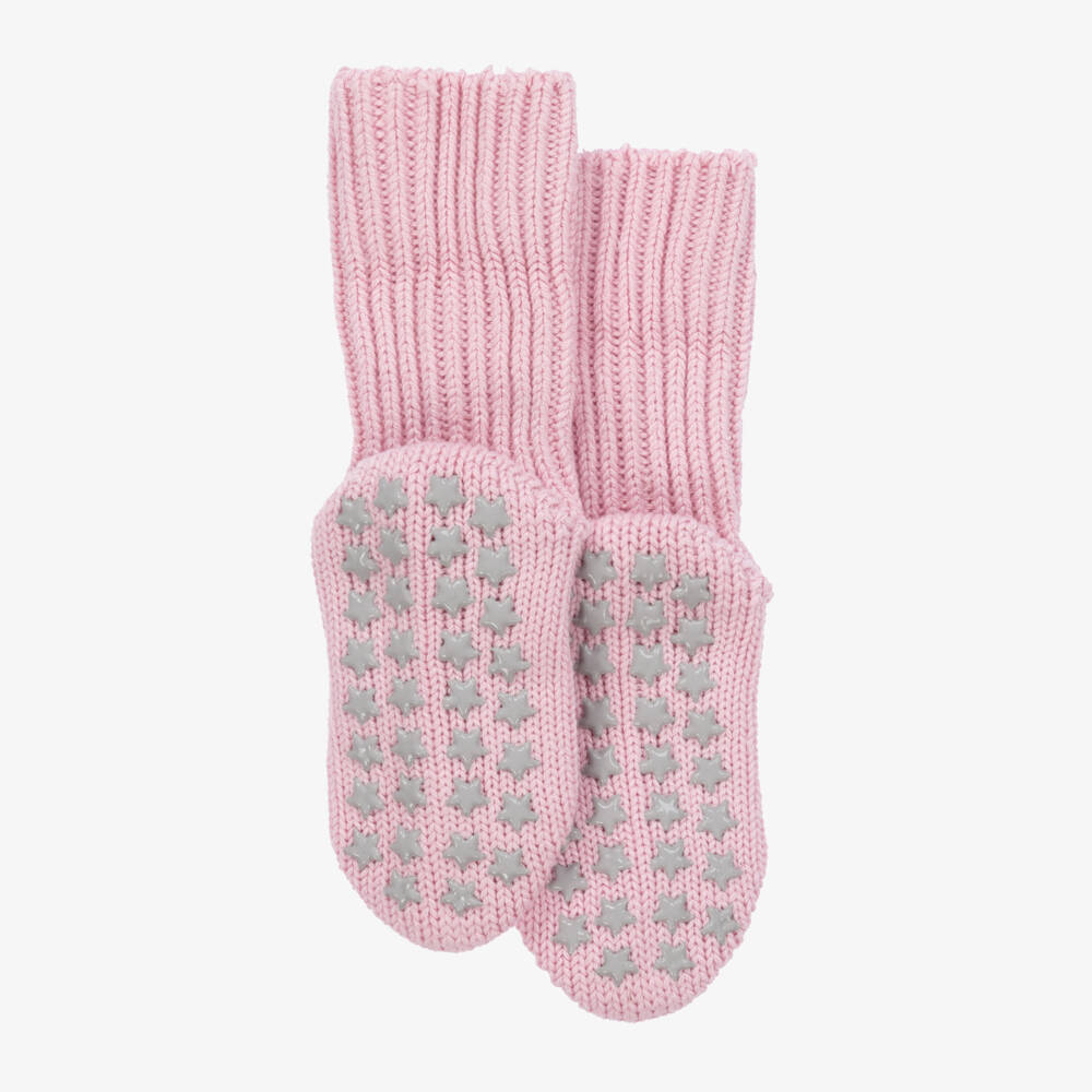 Falke-جوارب منزلية قطنية وردية للبنات | Childrensalon Outlet