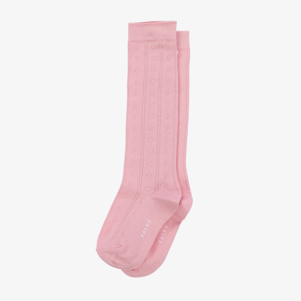 Falke-Girls Soft Pink Knee-Highs | Childrensalon Outlet