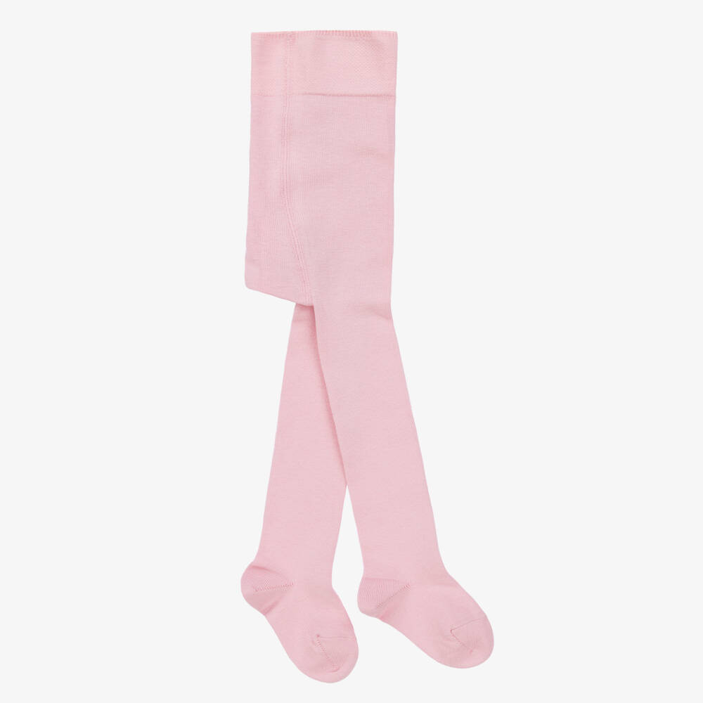 Falke-Girls Soft Pink Knitted Tights | Childrensalon Outlet