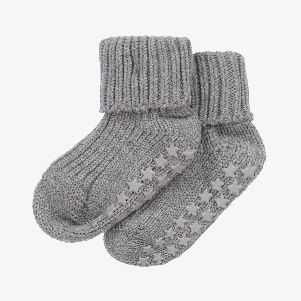فالكي-جوارب سليبرز قطن لون رمادي للأطفال | Childrensalon Outlet