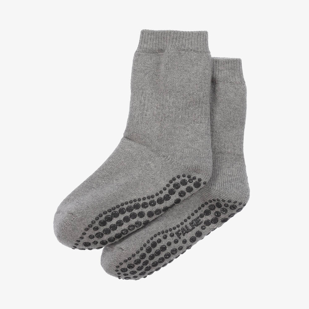 فالكي-جوارب سليبر قطن وصوف لون رمادي | Childrensalon Outlet
