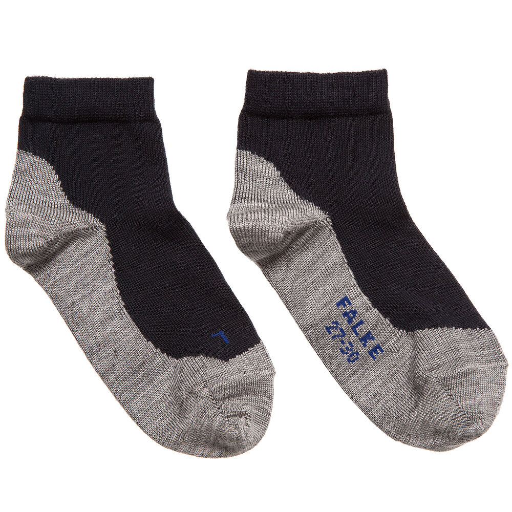 Falke - Navy Blue Cotton Active Socks | Childrensalon