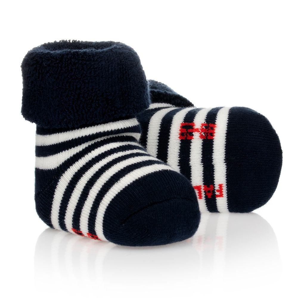 Falke - Navy Blue Stripe Socks | Childrensalon