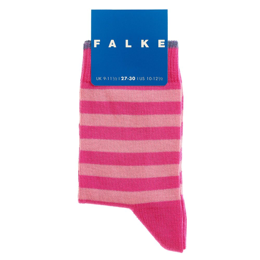 Falke-Pink Striped Cotton Socks | Childrensalon Outlet