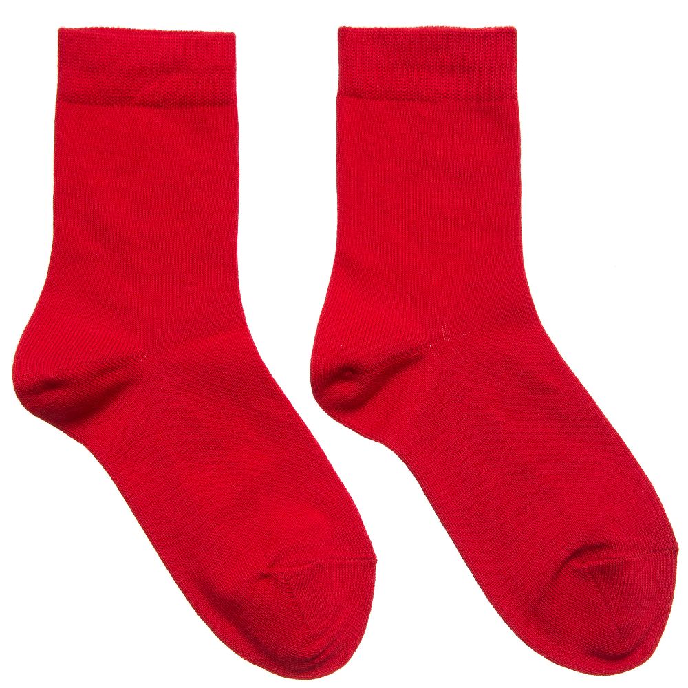 Falke - Красные хлопковые носки до щиколотки | Childrensalon