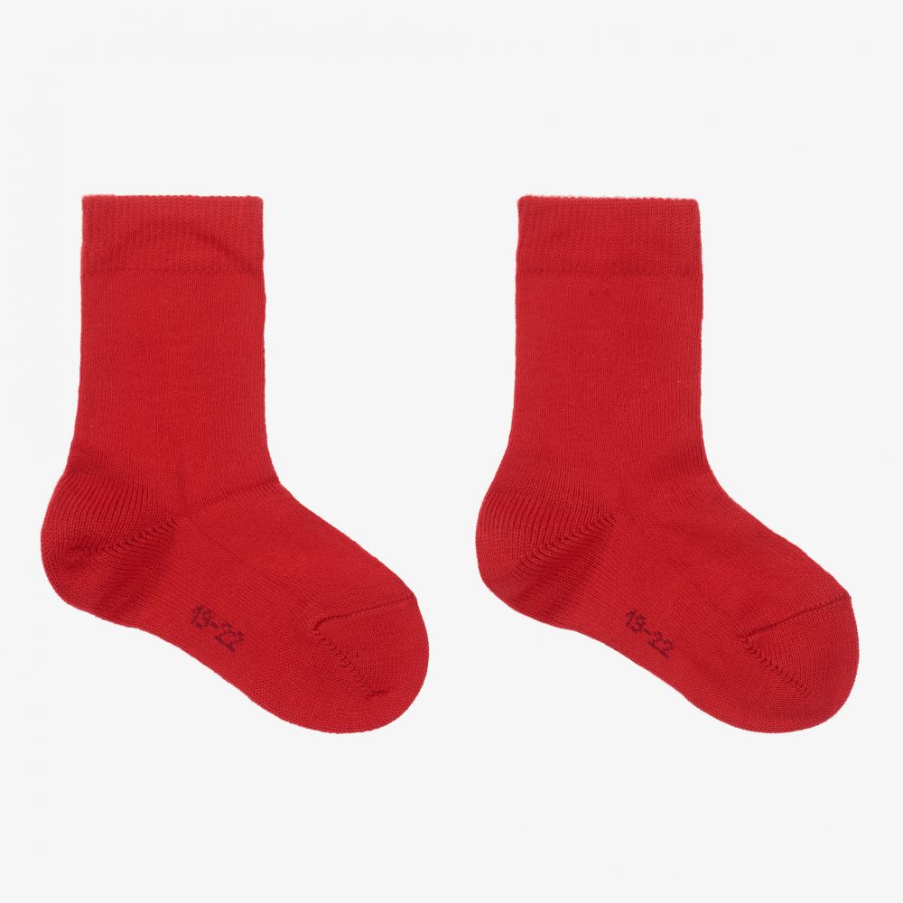 Falke - Красные хлопковые носки | Childrensalon