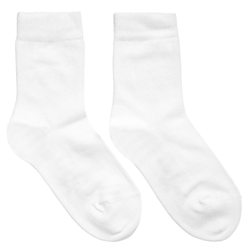 Falke - Socquettes blanches en coton | Childrensalon