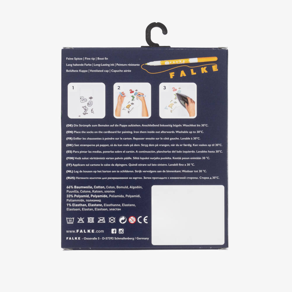Falke-جوارب فنية محبوكة من القطن الأبيض | Childrensalon Outlet