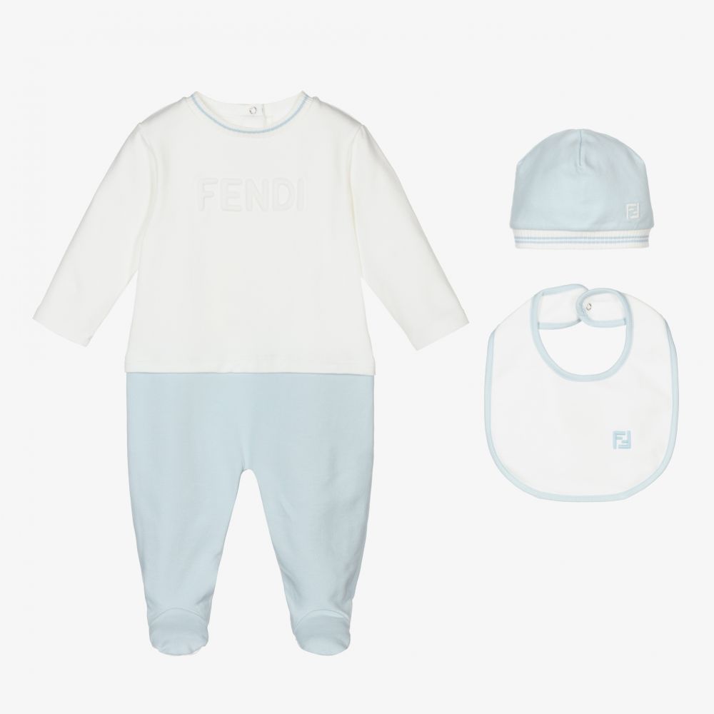 Fendi - 3 Piece Babysuit Gift Set | Childrensalon