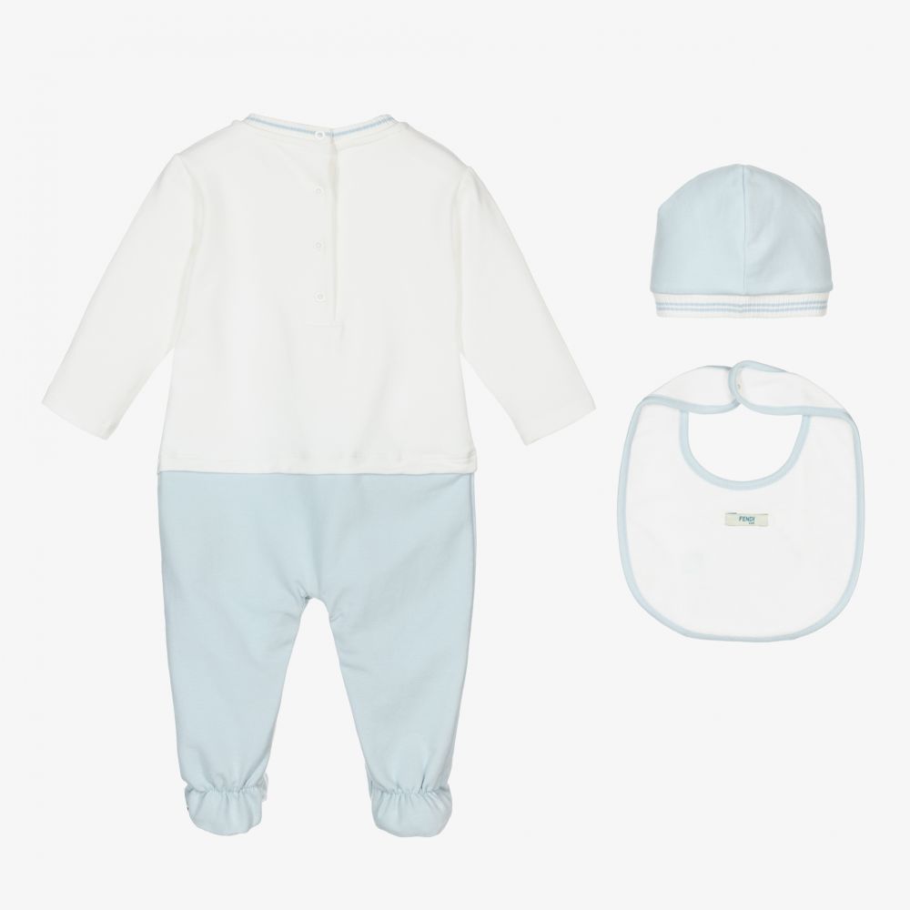 Fendi 3 Piece Babysuit Gift Set