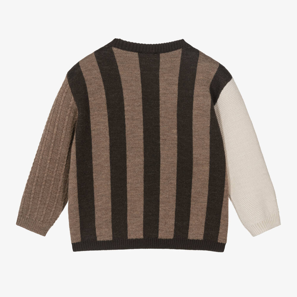 Fendi-كنزة صوفية دافئة بلون البيج | Childrensalon Outlet