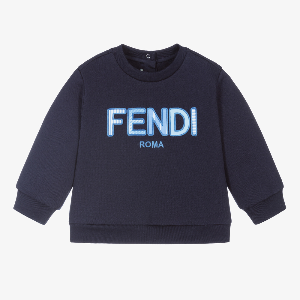 Fendi - Sweat bleu Bébé garçon | Childrensalon