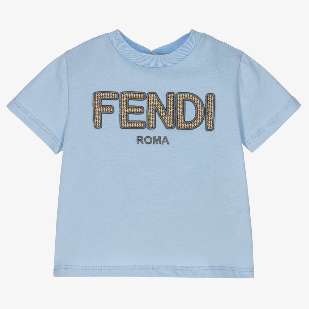 Fendi - T-shirt bleu bébé garçon | Childrensalon