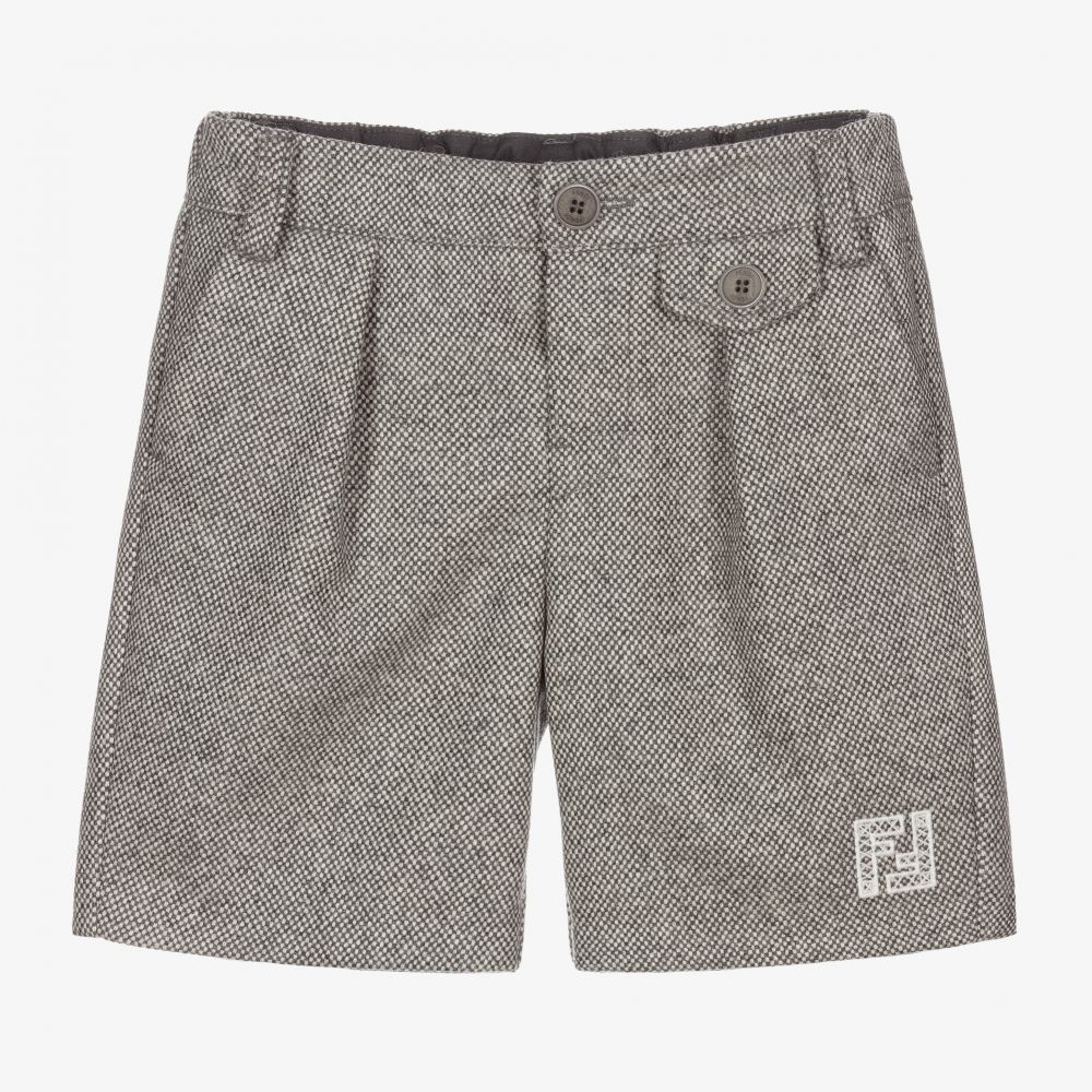 Fendi - Graue Wollshorts für Babys (J) | Childrensalon