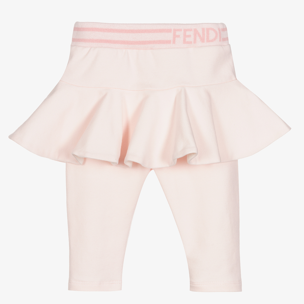 Fendi - Baby Girls Cotton Leggings | Childrensalon