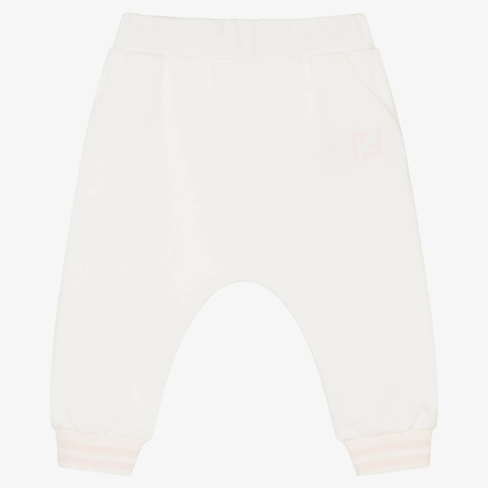Fendi - Baby Girls Ivory Trousers | Childrensalon