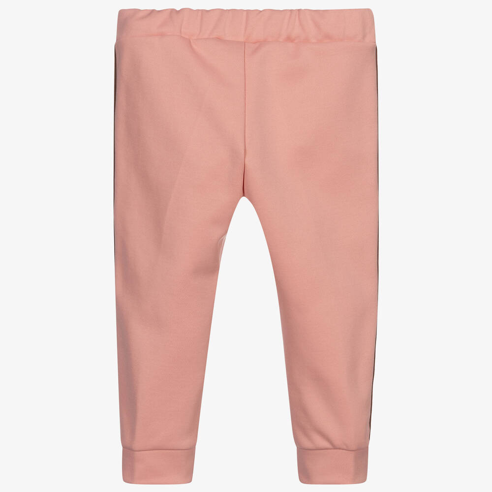 Fendi-Baby Girls Pink Logo Trousers | Childrensalon Outlet