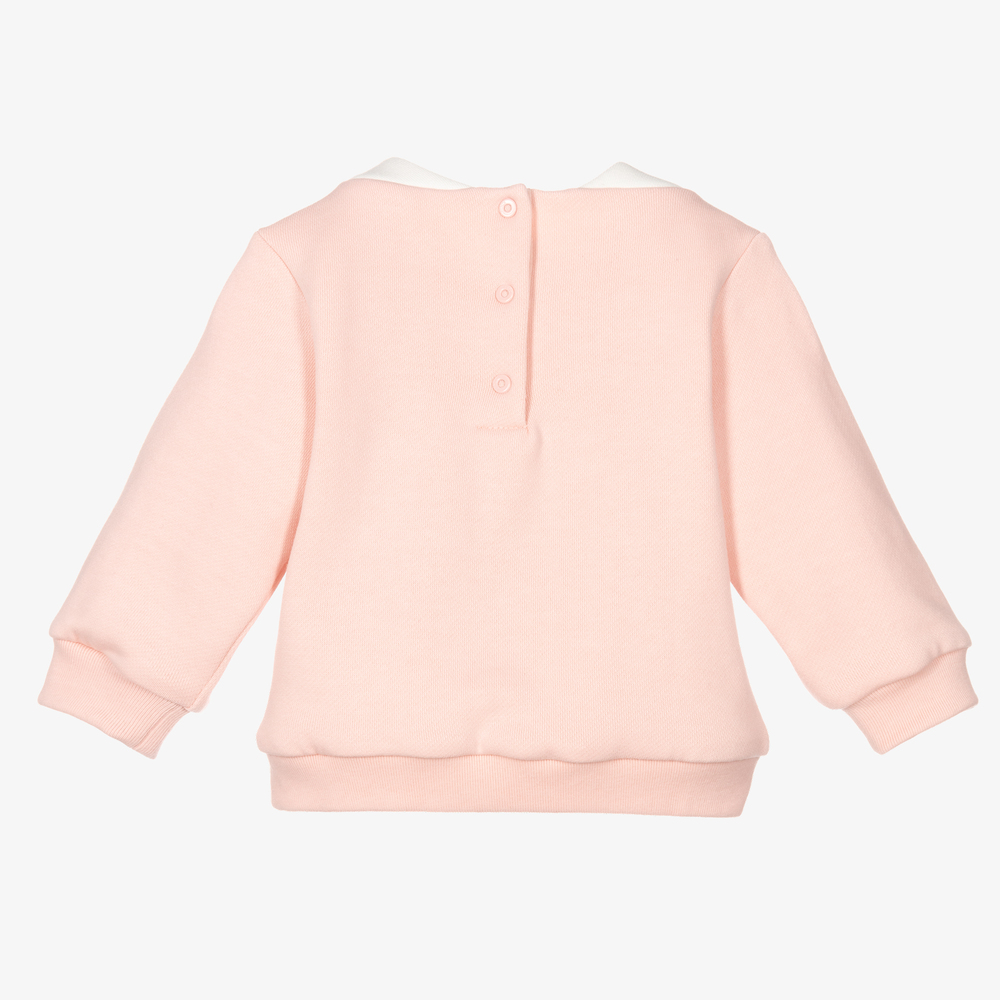 Fendi Baby Girls Pink Sweatshirt Childrensalon Outlet