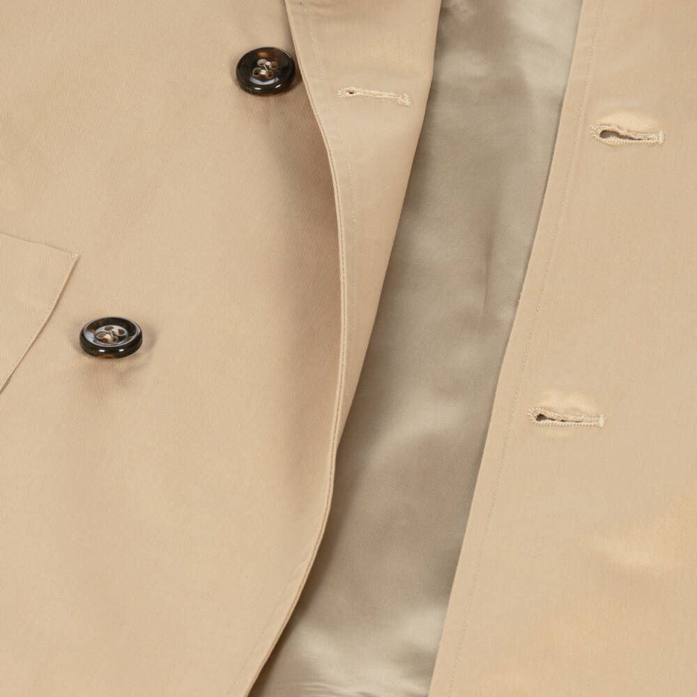 Fendi-معطف ترنش قطني بيج للأطفال | Childrensalon Outlet