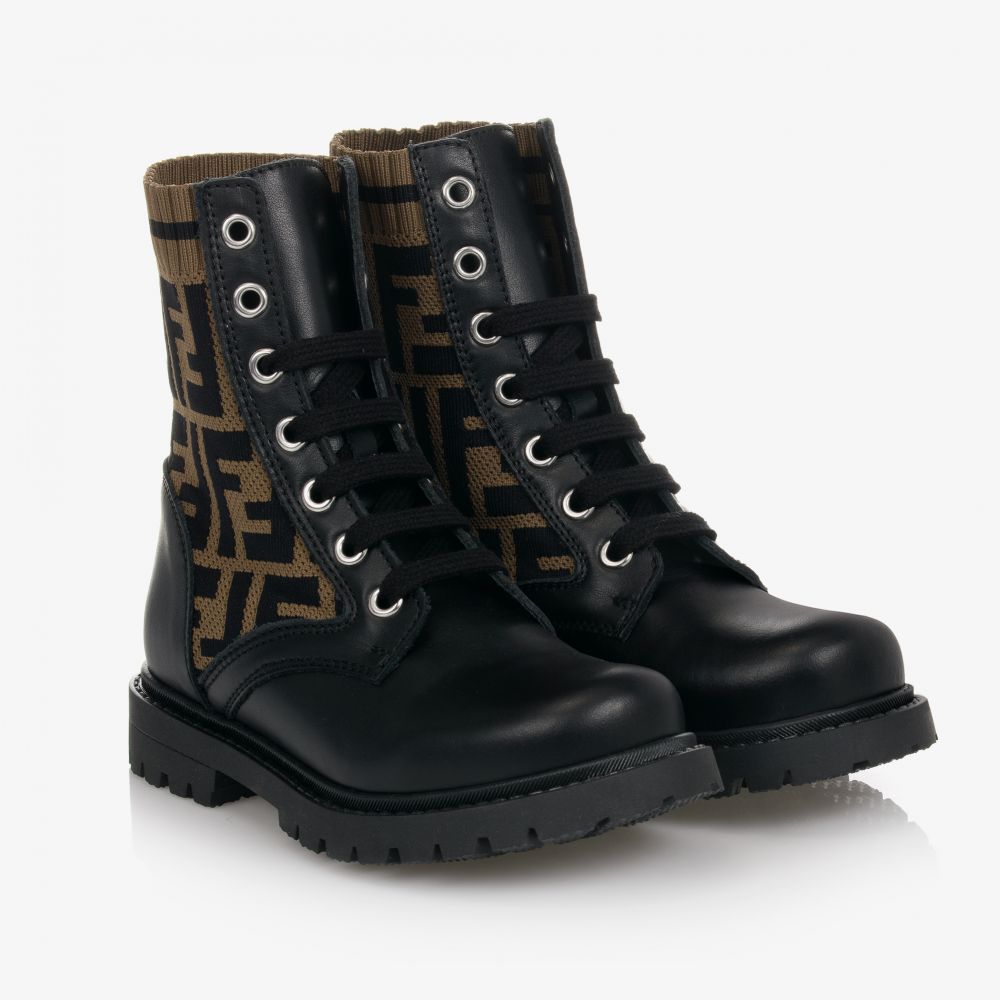 Fendi on sale boots logo