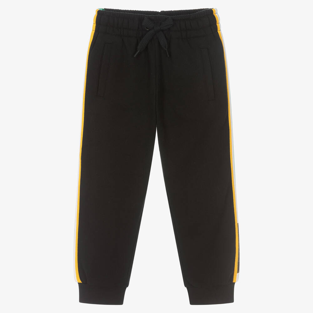 Fendi - Black Cotton Joggers | Childrensalon