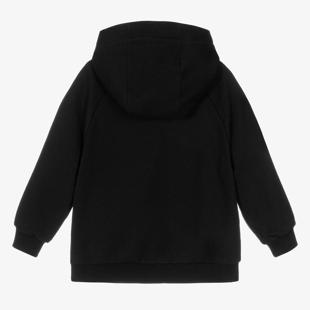 Fendi-توب هودي قطن لون أسود | Childrensalon Outlet