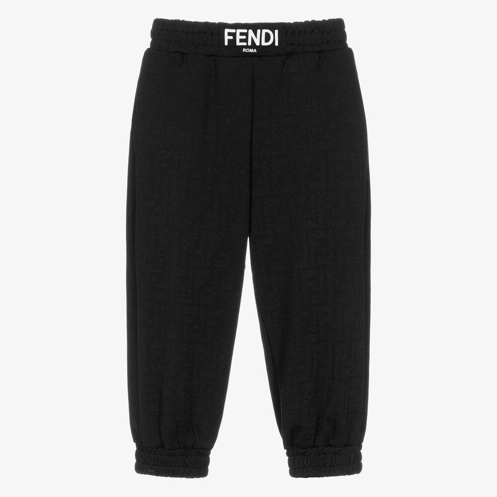 Black FF Logo Joggers