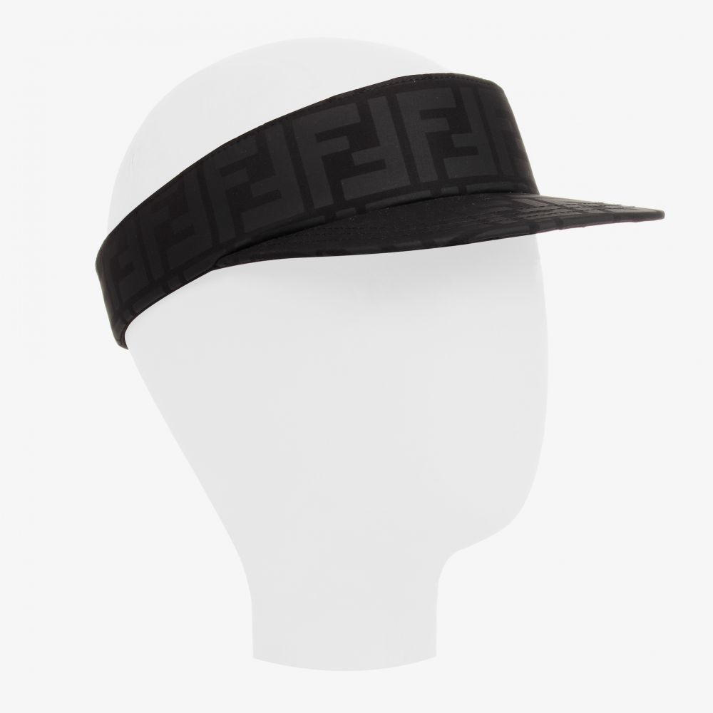 Fendi - Black FF Logo Sun Visor | Childrensalon