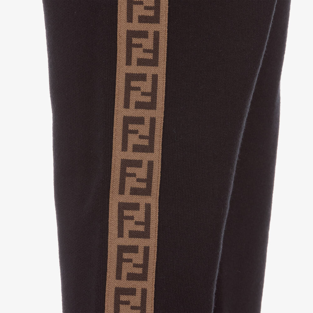 Fendi Black FF Tape Joggers