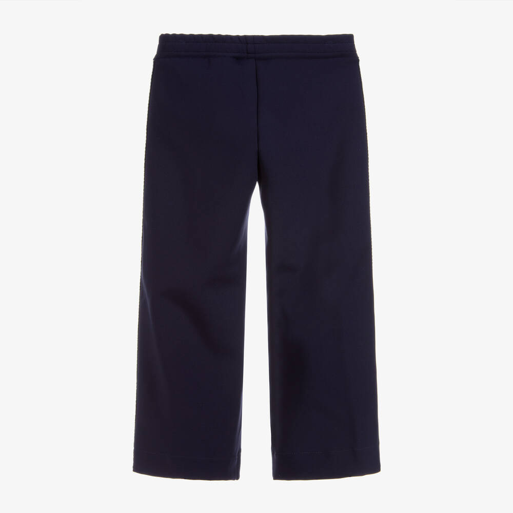 Fendi Мания-Blue Jersey Trousers  | Childrensalon Outlet