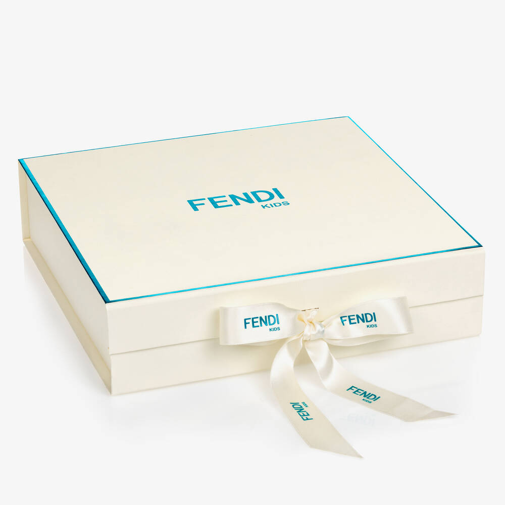 Fendi-Blue Logo Baby Grow Gift Set | Childrensalon Outlet