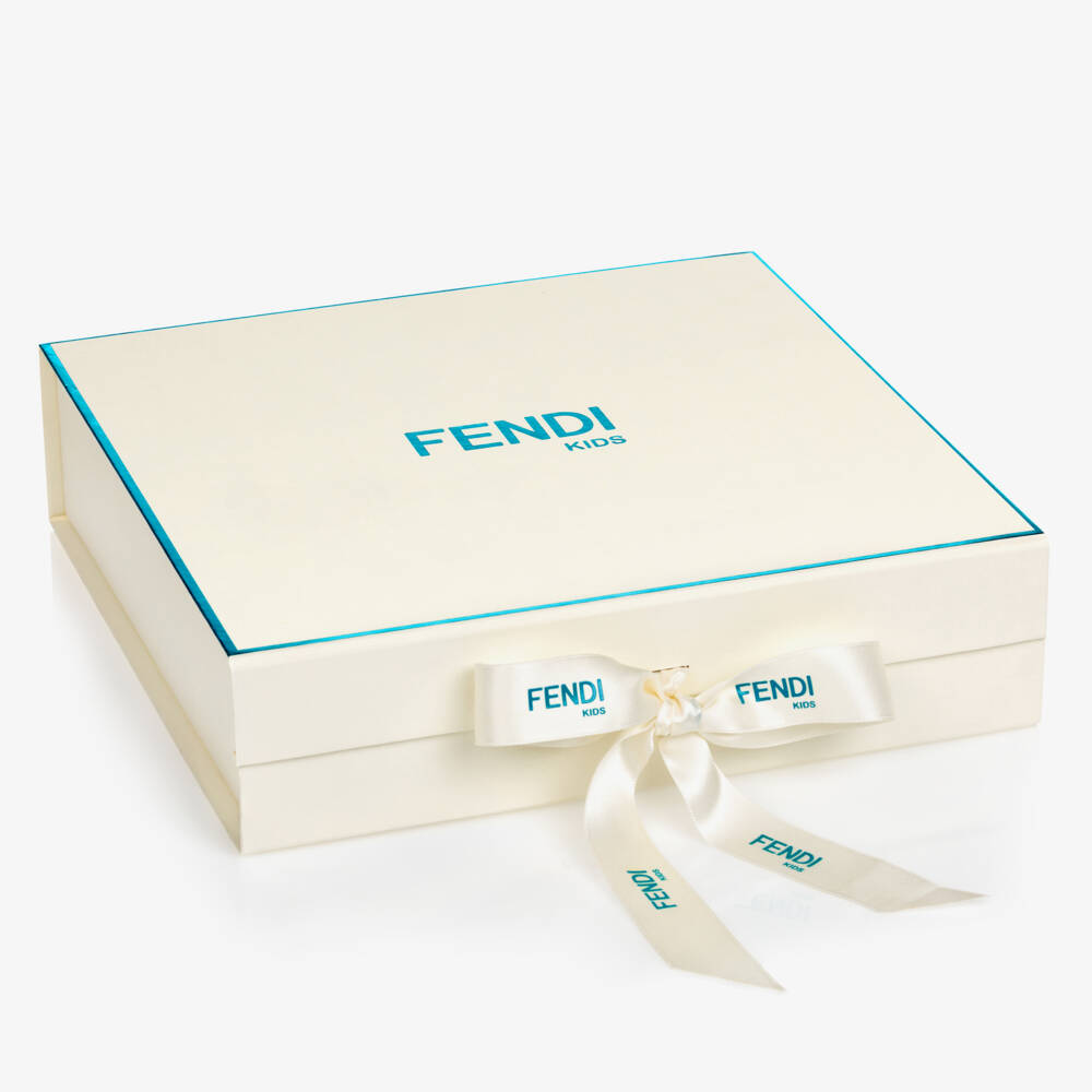 Fendi-Blue Logo Babygrow Gift Set | Childrensalon Outlet