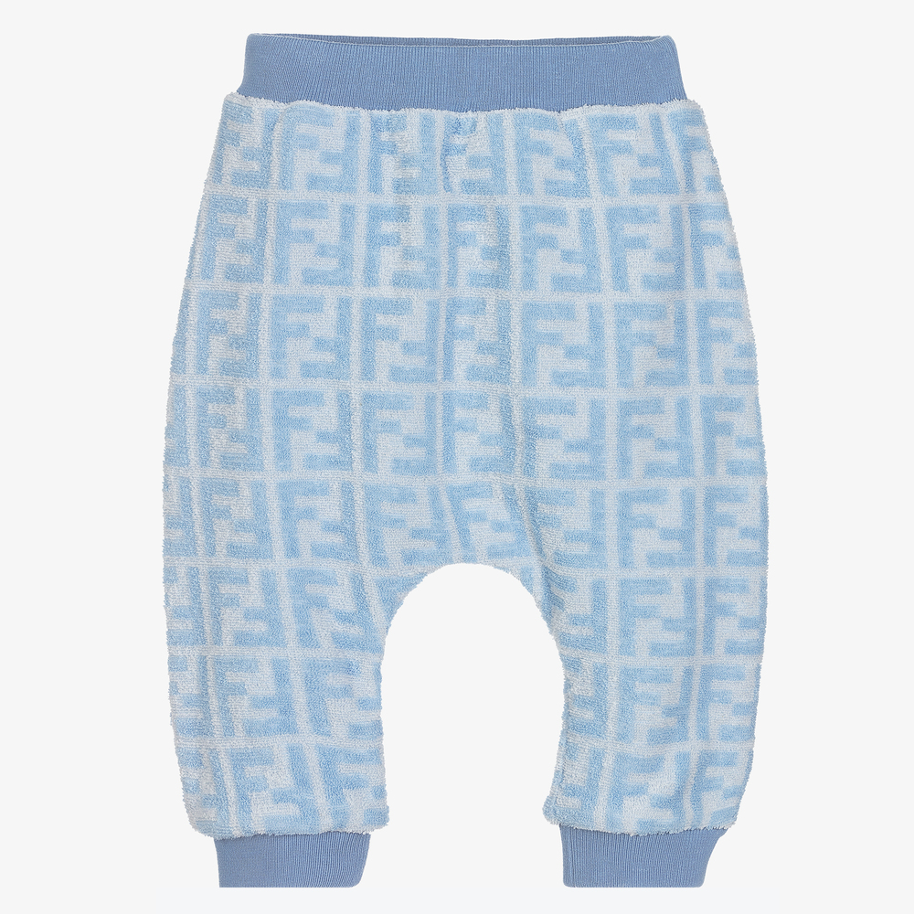 Fendi - Blaue Frottee-Babyhose | Childrensalon