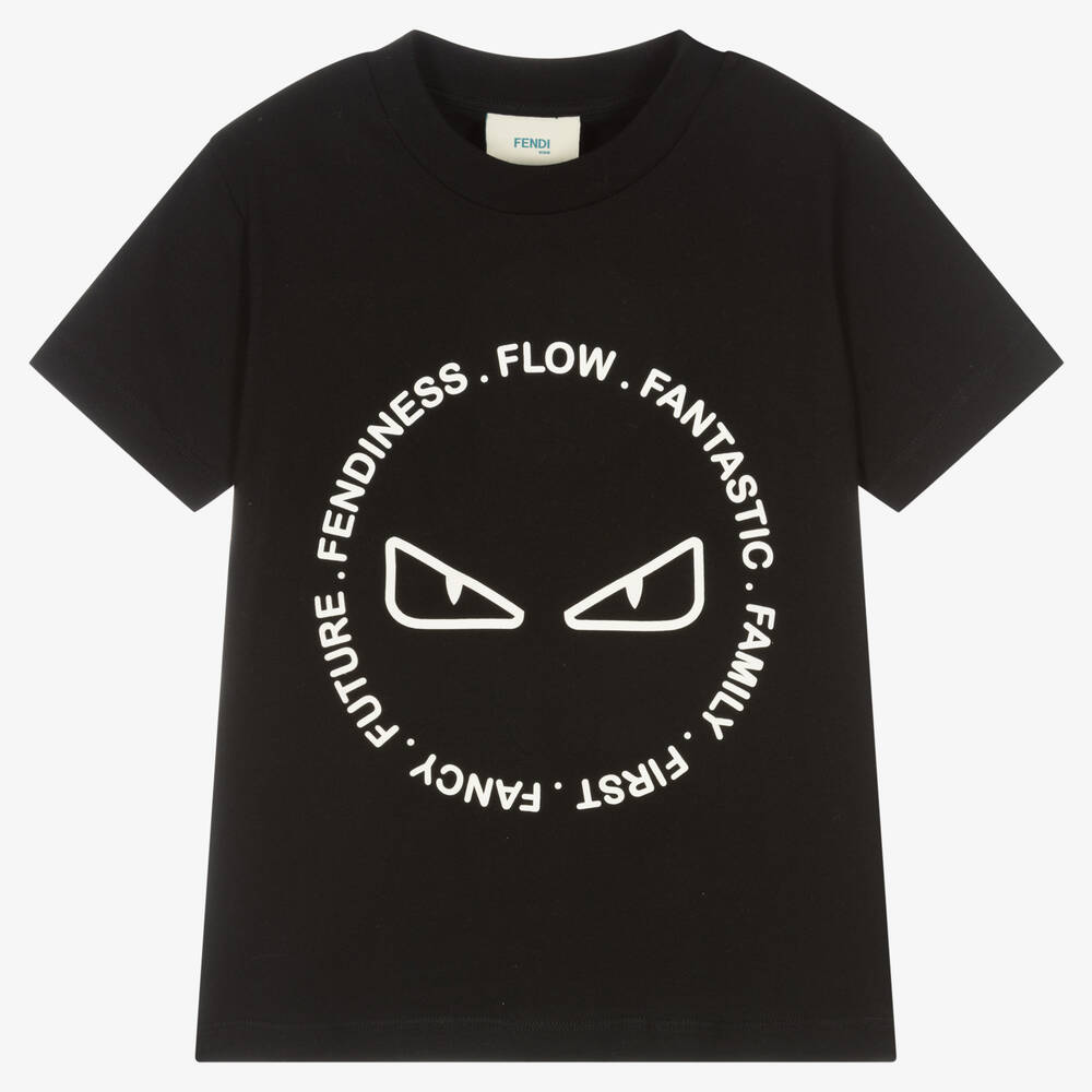Black fendi t shirt shop