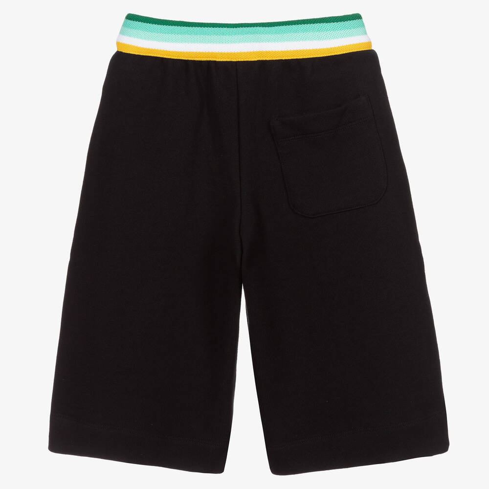Fendi-Boys Black Jersey Shorts | Childrensalon Outlet