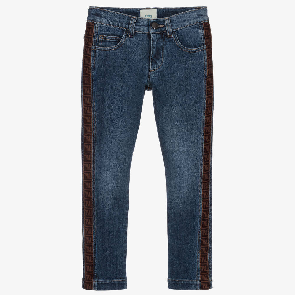 Fendi - Синие джинсы для мальчиков  | Childrensalon