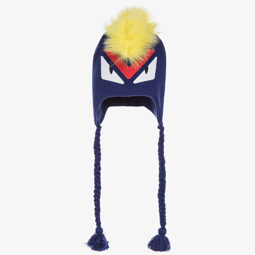 Fendi - Boys Bug-Kun Wool Hat | Childrensalon