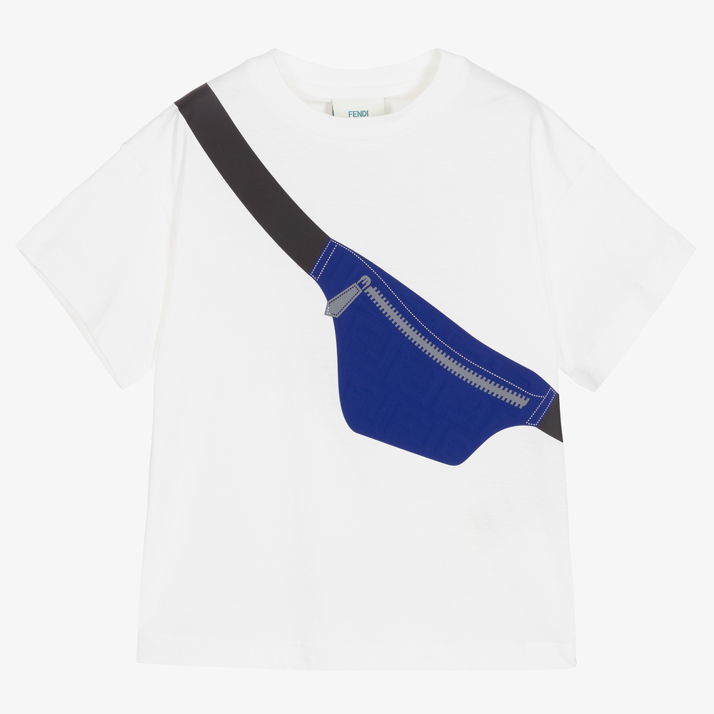 Fendi - Boys Cotton Cotton T-Shirt | Childrensalon